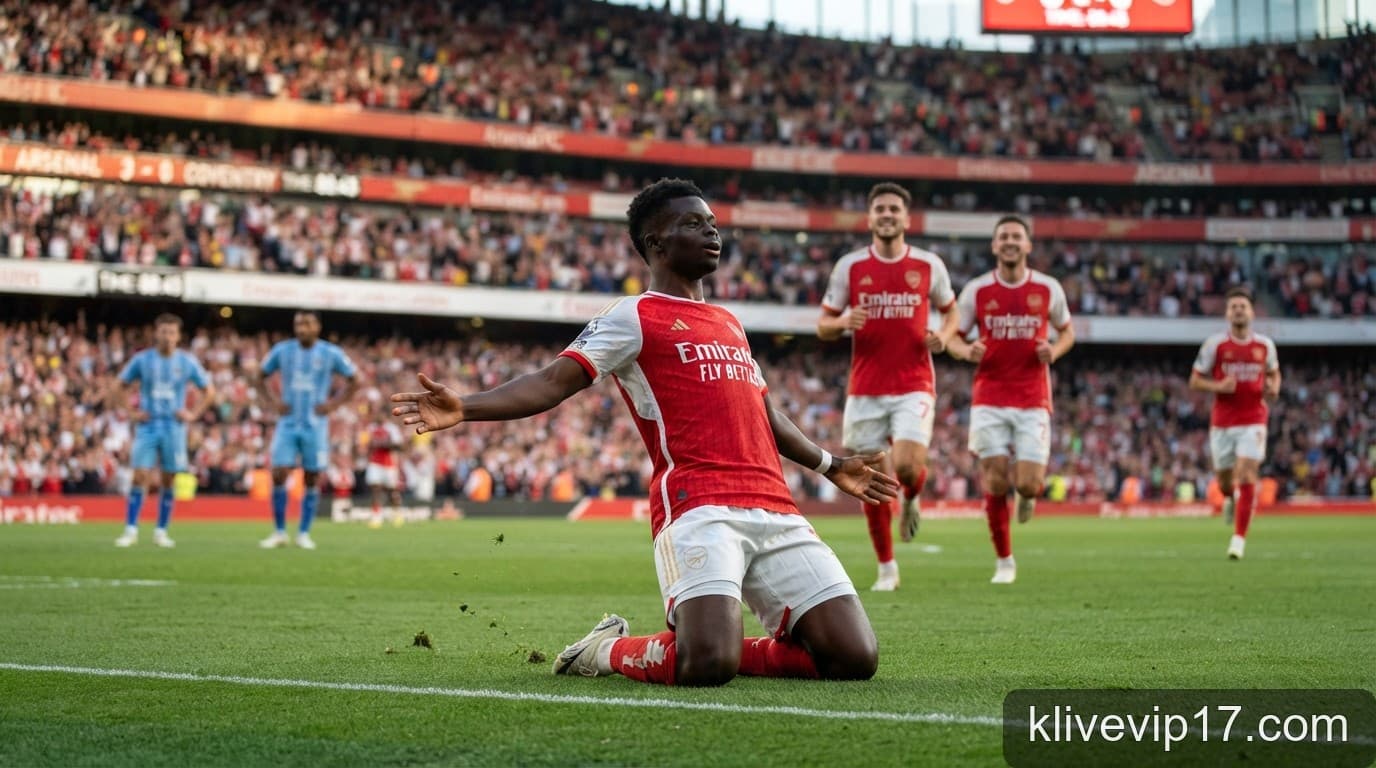 Arsenal khởi đầu hoàn hảo: Chiến thắng 3-0 trước Coventry khẳng định vị thế nhà vô địch