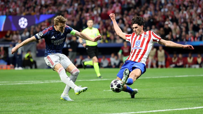 Atletico Madrid vs Arsenal 1-1 bán kết Champions League lượt đi 2026 tại Civitas Metropolitano